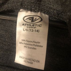 Black hoodie with cross over design